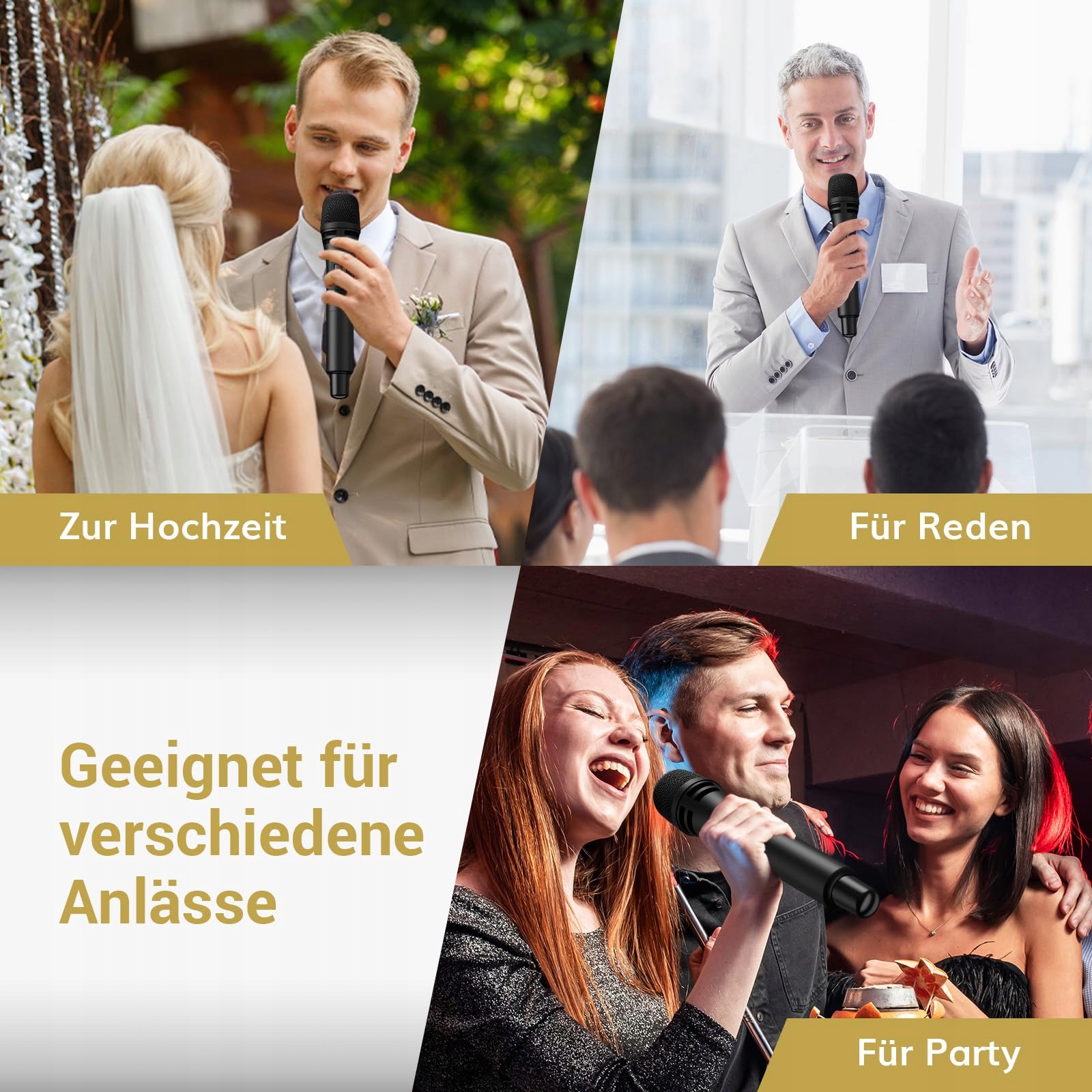 TONOR Bezprzewodowy System Mikrofonów Karaoke Z Odbiornikiem Na Scenę — miniatura 8