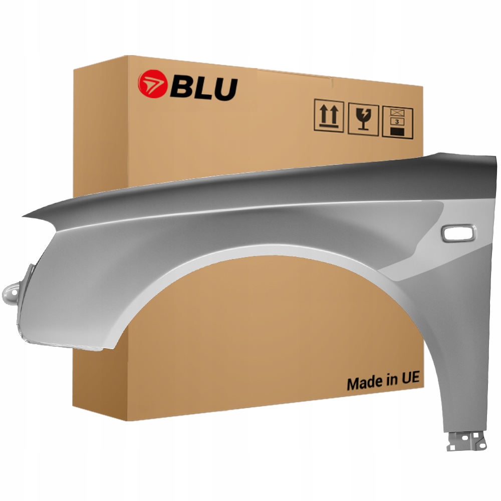 Blu Blatník Audi A4 B7 LY7Q levý stříbrný 04-08 přední Pozink AtlasGrau