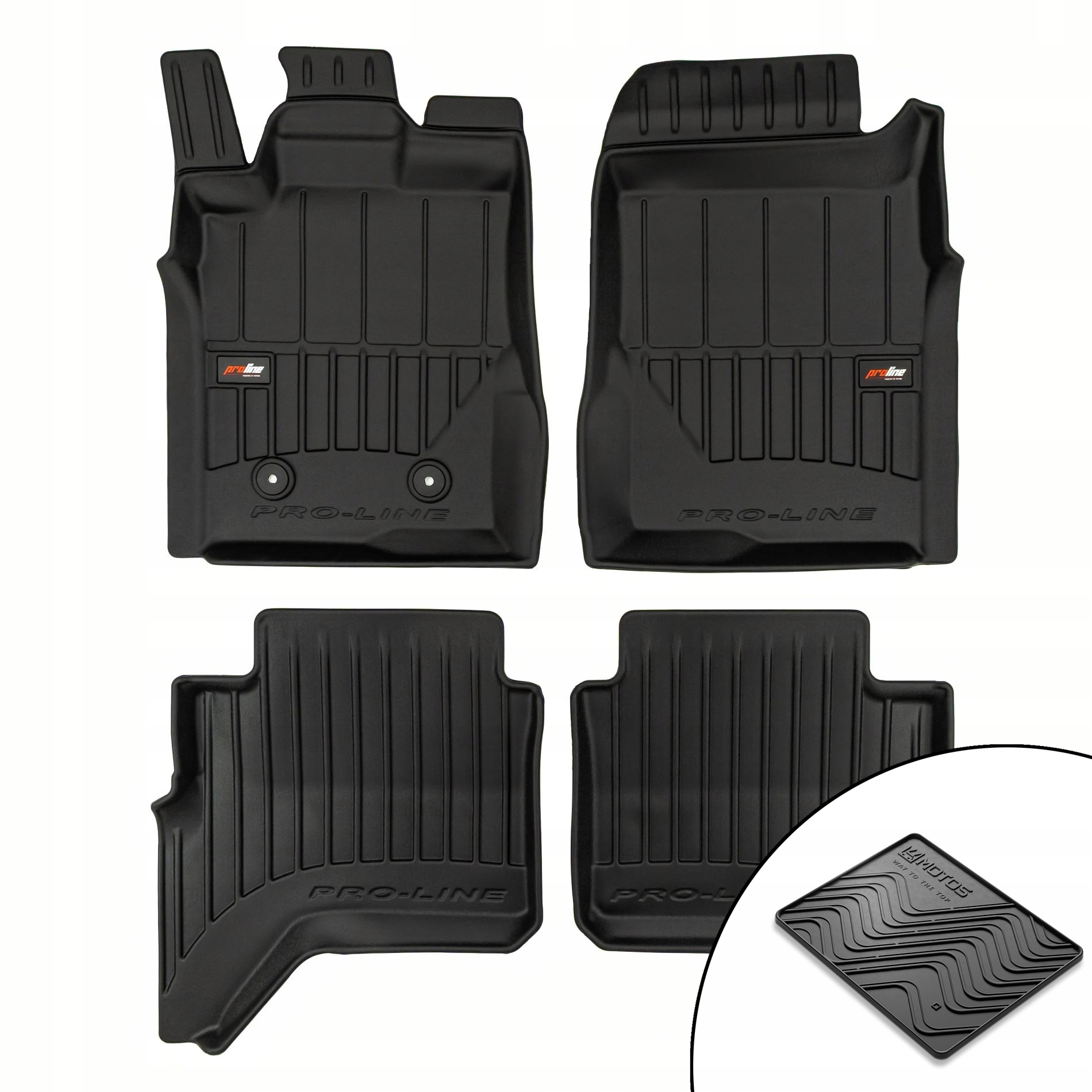 3D gumové rohože Ford Ranger VI od roku 2022 rohož zdarma