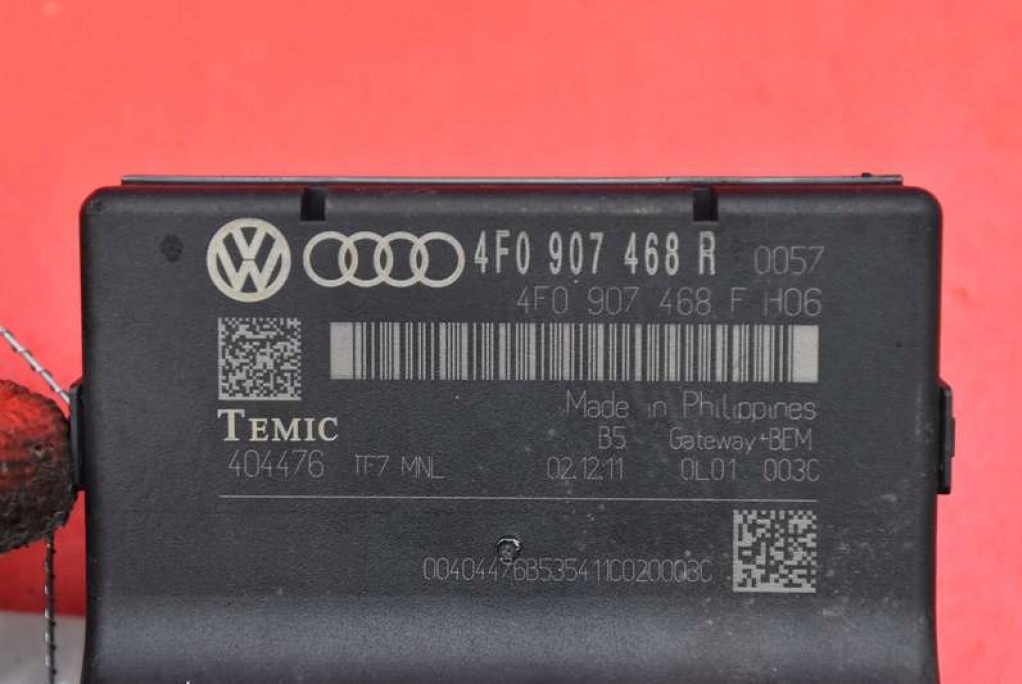 control unit module GATEWAY 4F0907468R AUDI Q7 4L 3.0 TDI 245 KM 08-15
