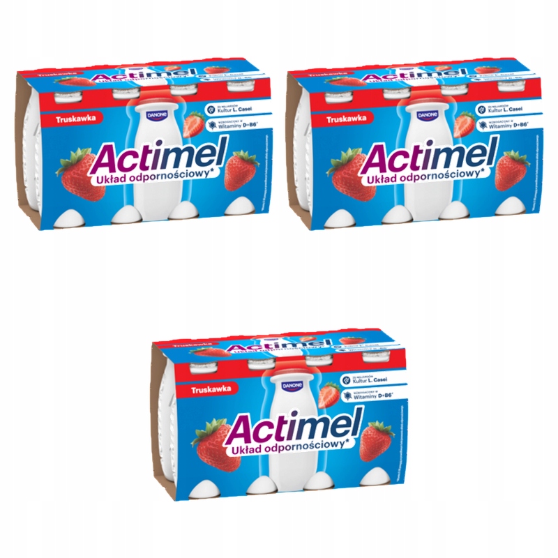 Actimel Jahoda 8x100g X3