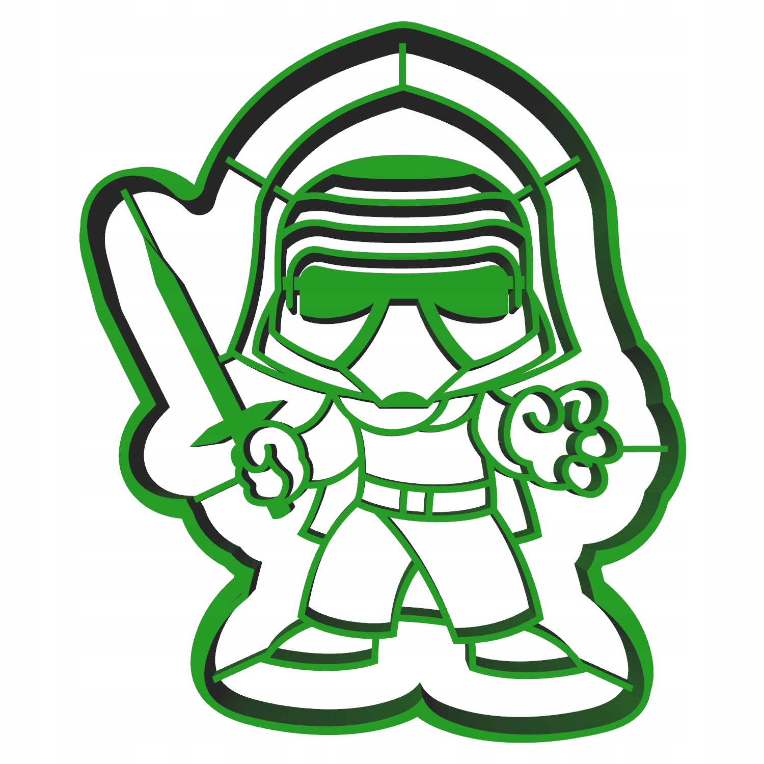 

Foremka Wykrawacz Gwiezdne Wojny Kylo Ren 1