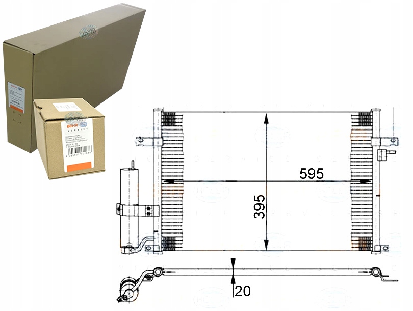 Behr Hella конденсатор 96484931 DW5056 35