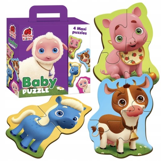 

Baby Puzzle dla najmłodszych Farma maxi RoterKafer