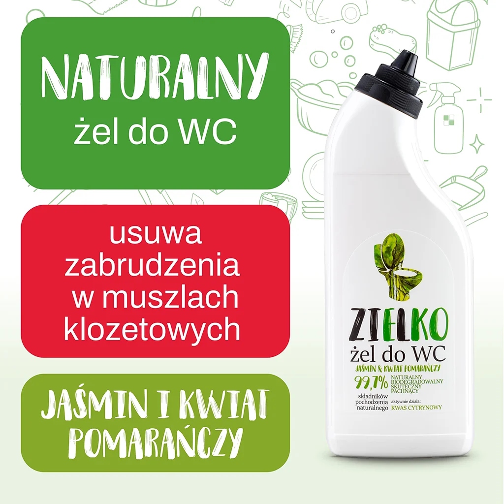 ZIELKO Żel do WC 4x500ml (3+1 gratis) Postać żel
