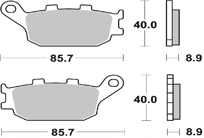 KLOCKI HAM TYŁ SBS Suzuki GSF 1200 Bandit 06 Producent SBS