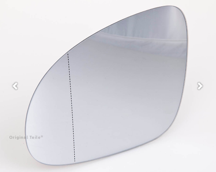 SZKŁO LEWEGO LUSTERKA VW GOLF PASSAT ORYGINAŁ OEM