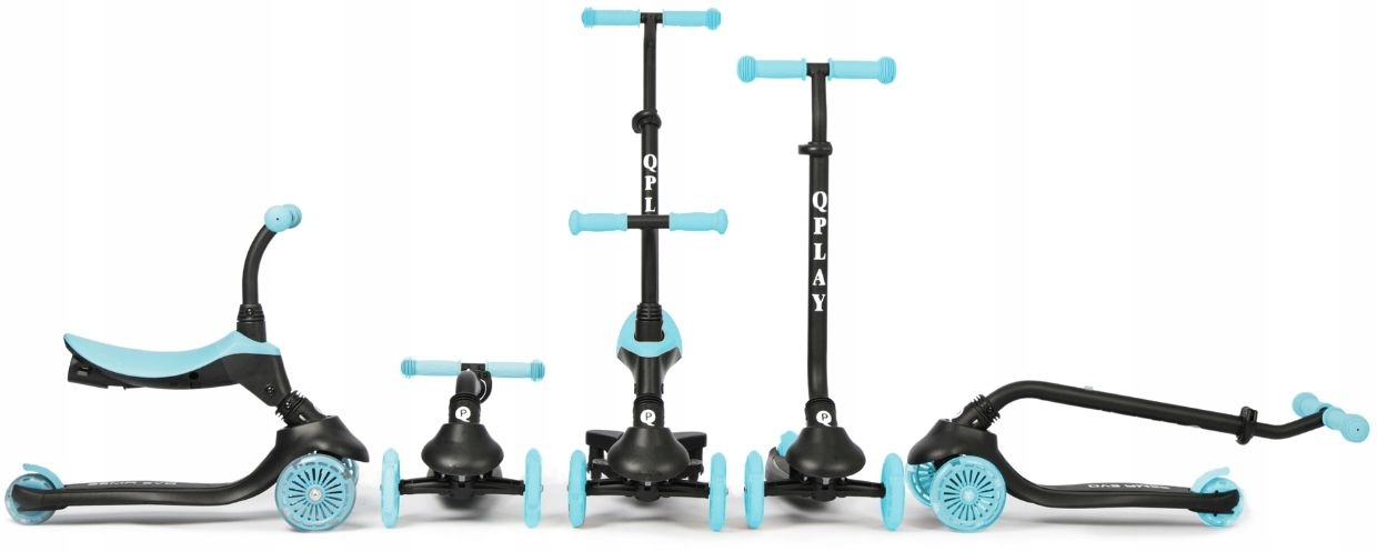 Hulajnoga Jeździk Trójkołowa Dla Dziecka Z Siedzonkiem Sema Evo 3W1 Qplay