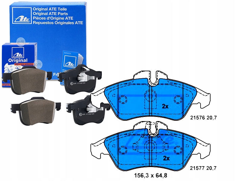 Brzdové Destičky Mercedes Přední Sprinter 208-314 9 Asistent Kolize #34
