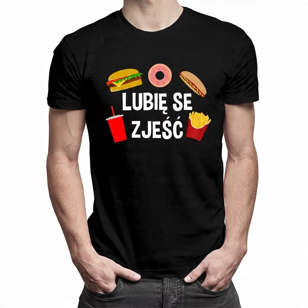 

Lubię se zjeść - koszulka z nadrukiem dla niego