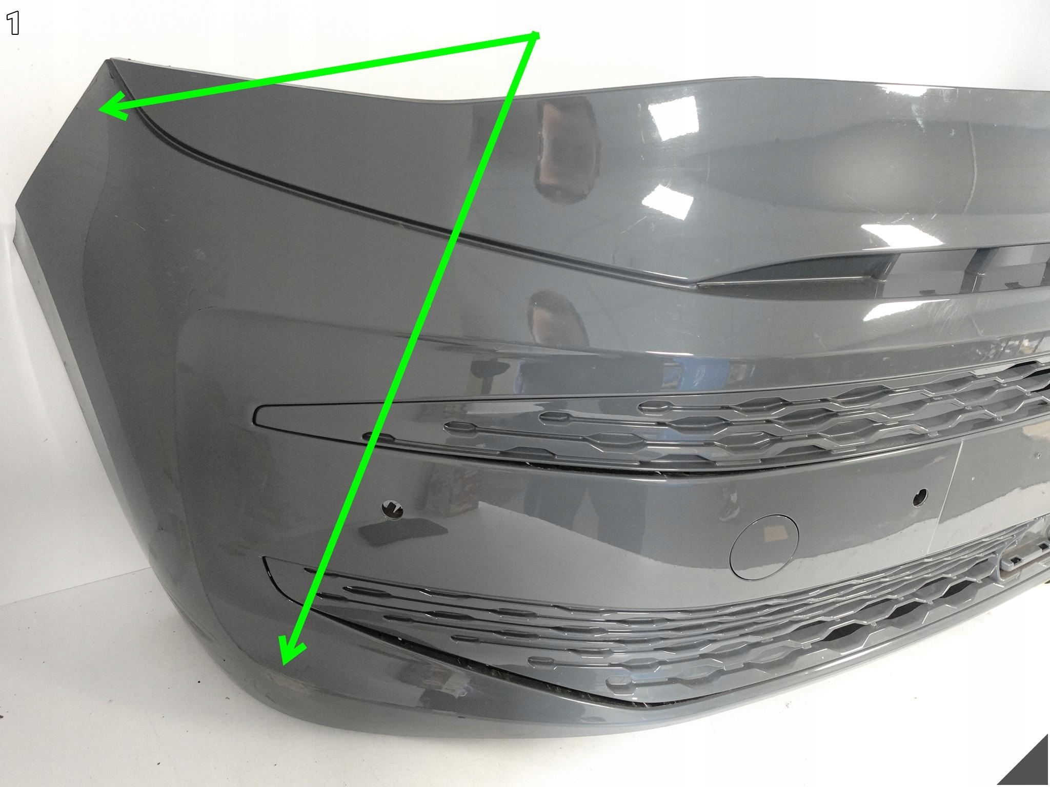 VW MULTIVAN T7 7T0 21- BUMPER bumper + grille grid front (4xPDC/RADAR)