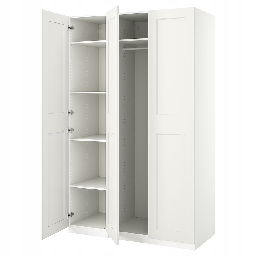 

Ikea Pax Grimo Kombinacja szafy biały 150x60x236cm