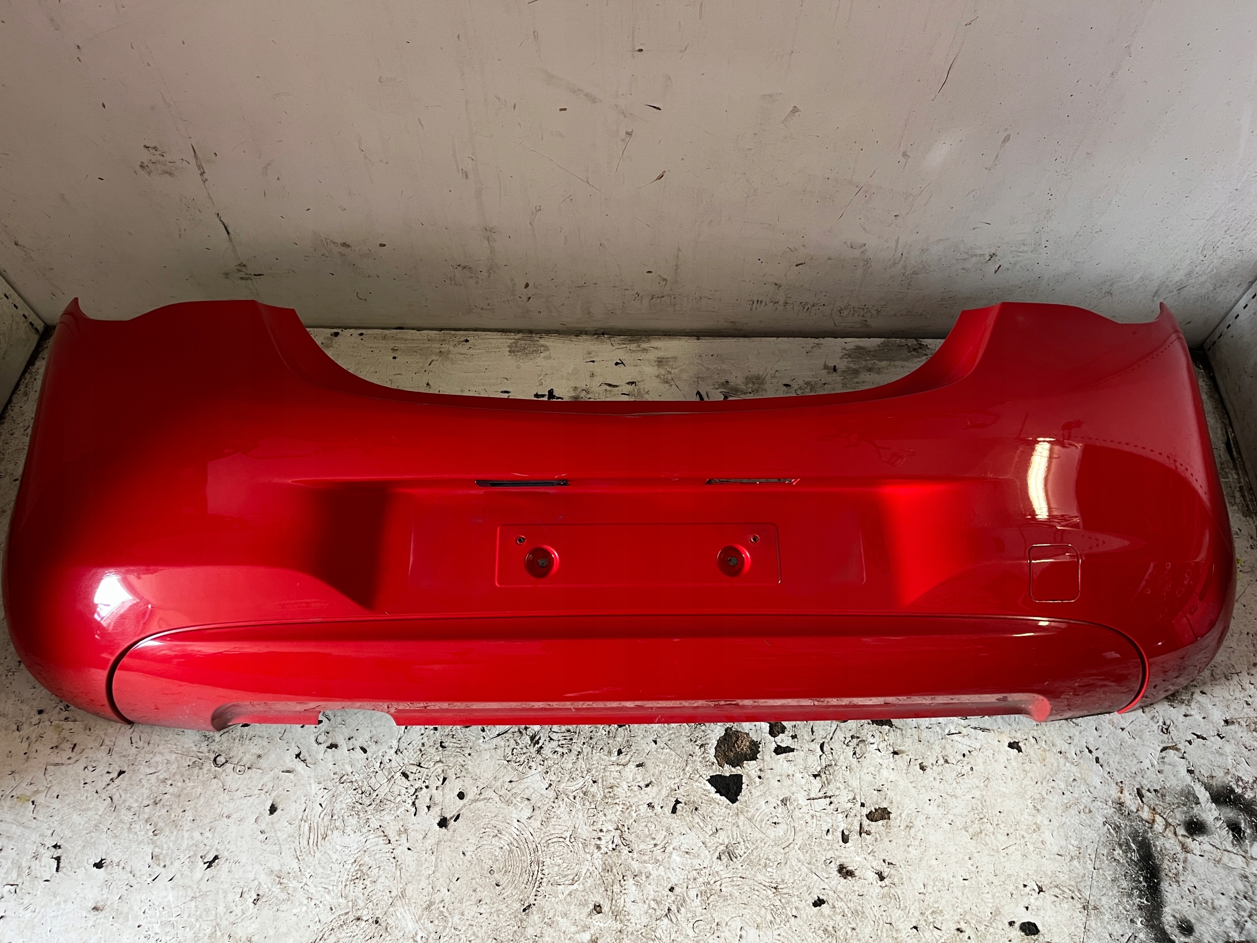 OPEL CORSA E 3D 5D bumper rear part rear Z547 red without PDC