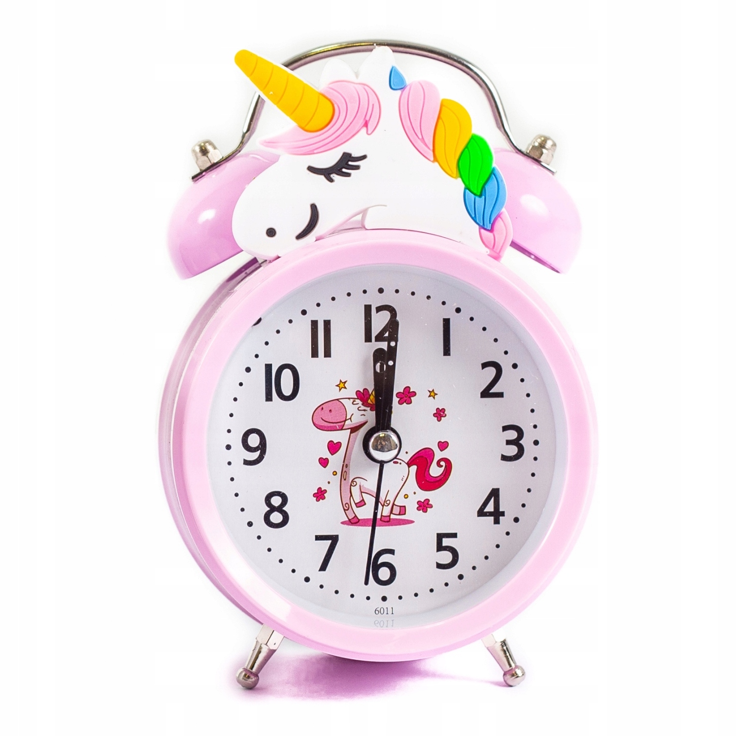 RÓŻOWY BUDZIK DLA DZIECKA ZEGAR JEDNOROŻEC