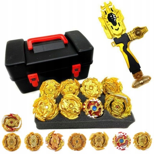 ZESTAW BĄCZEK WIRUJĄCY BEYBLADE DYSK SPINNER 8SZT Marka bez marki