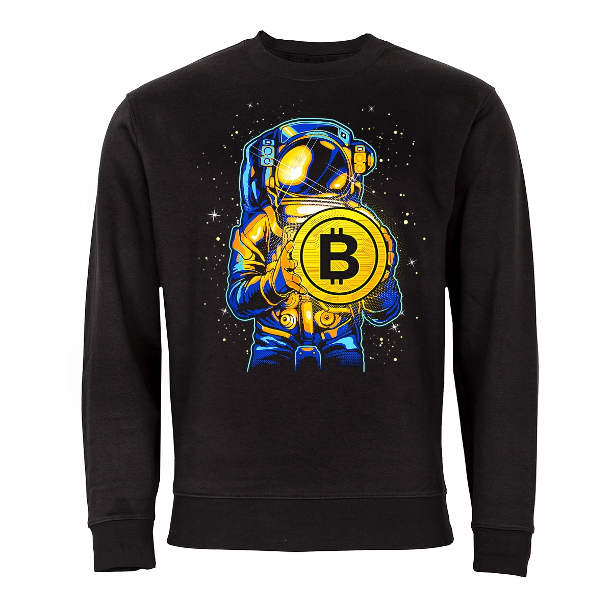 

Męska Bluza Z Nadrukiem Bitcoin Kryptowaluty