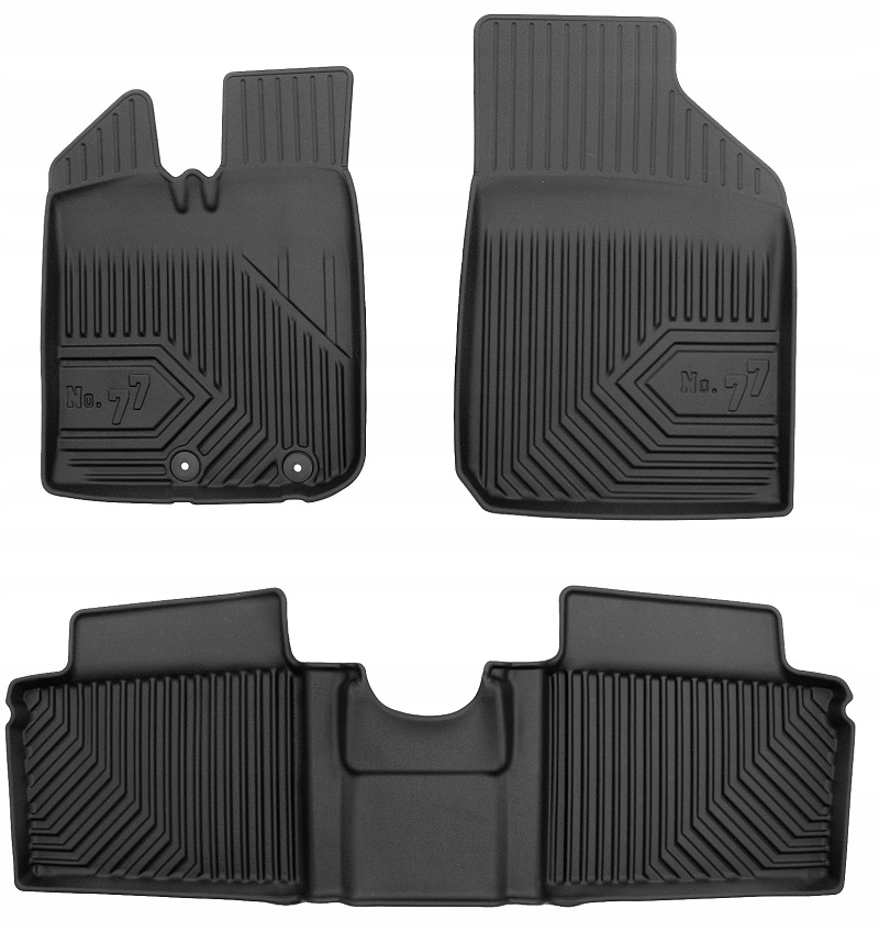 Gumové Koberce Dacia Spring od roku 2021 Korytka 77