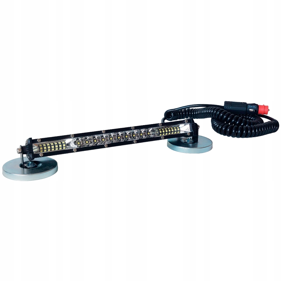 LAMPA ROBOCZA PANEL 24 LED ŚWIATŁO DROGOWE NA MAGNES WTYCZKA ZAPALNICZKI