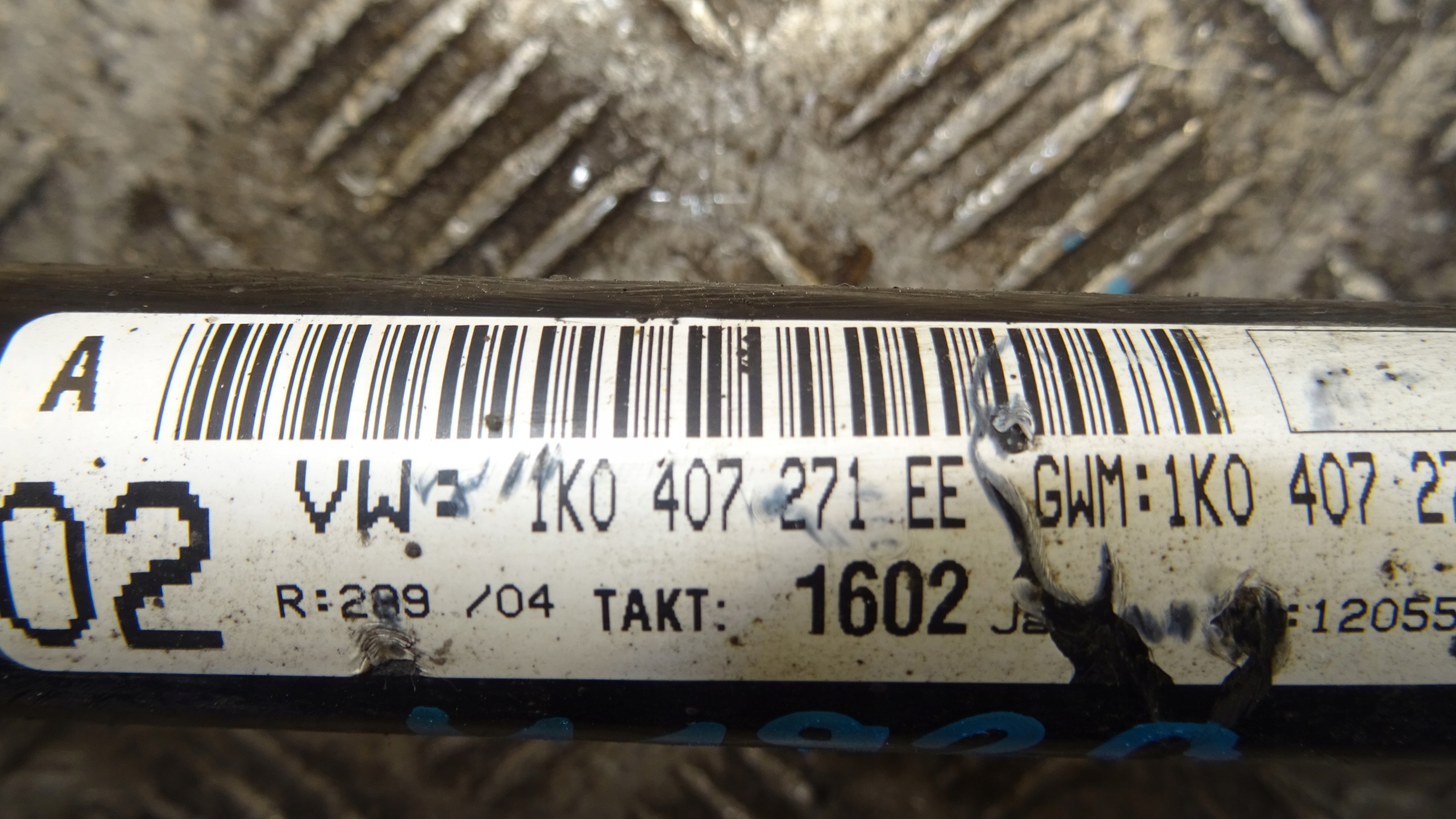 semi-axis left left front 1K0407271EE AUDI A3 8P SKODA OCTAVIA 2.0 TDI