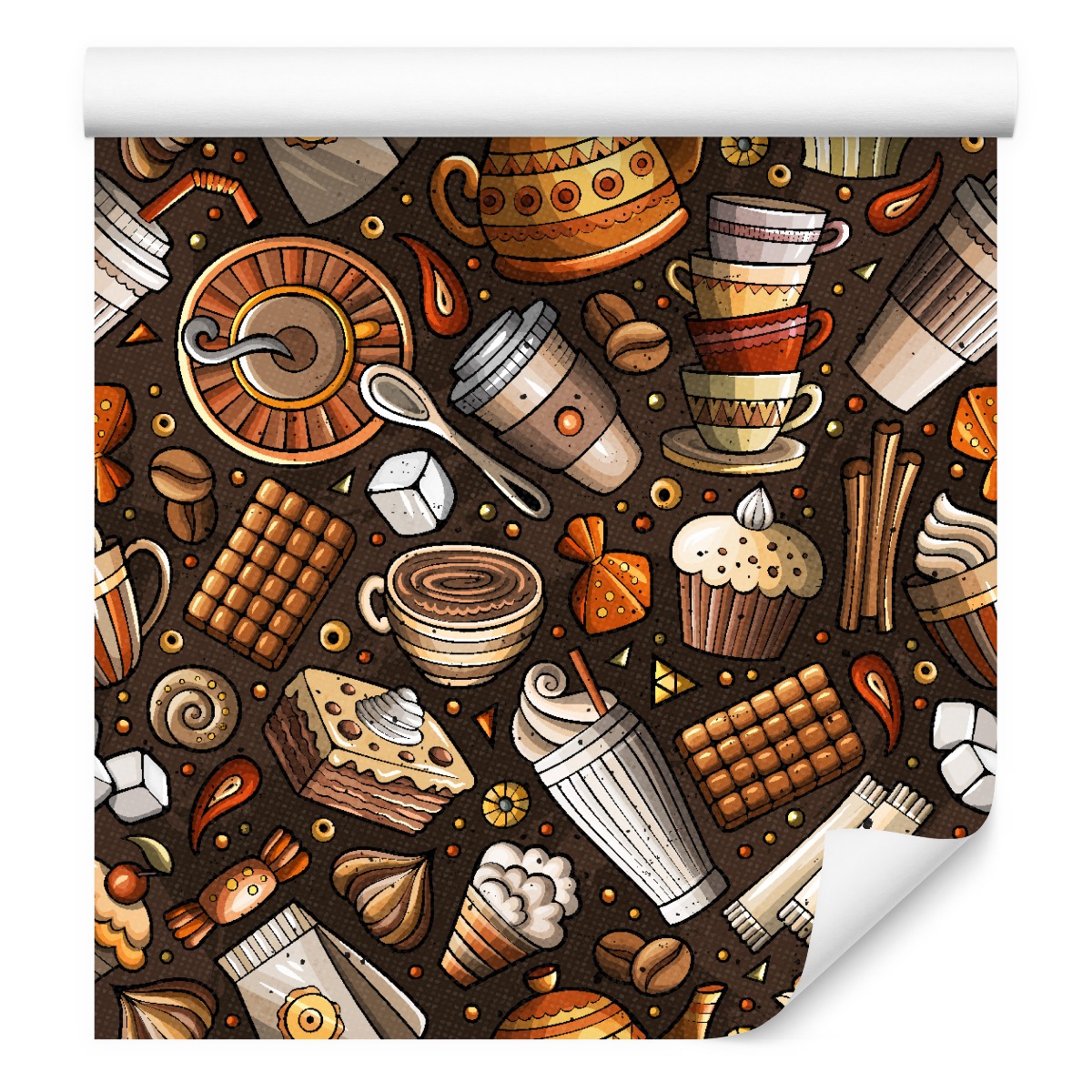 Tapeta do kuchyně Moderní Sladkosti Káva Jídlo