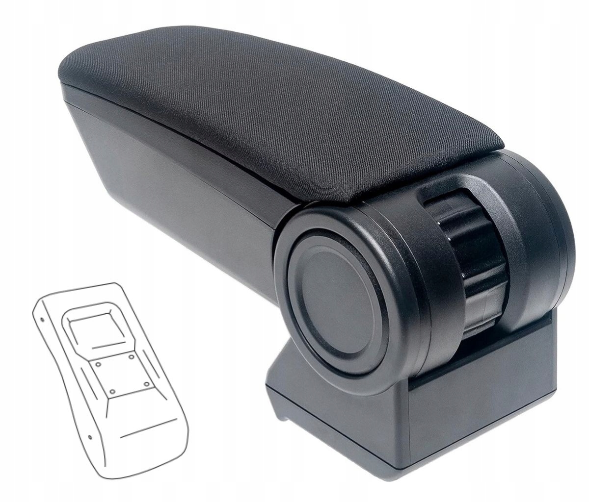 Loketní opěrka Armster 3, Citroen C3/DS3, 2009-2016, tkanina