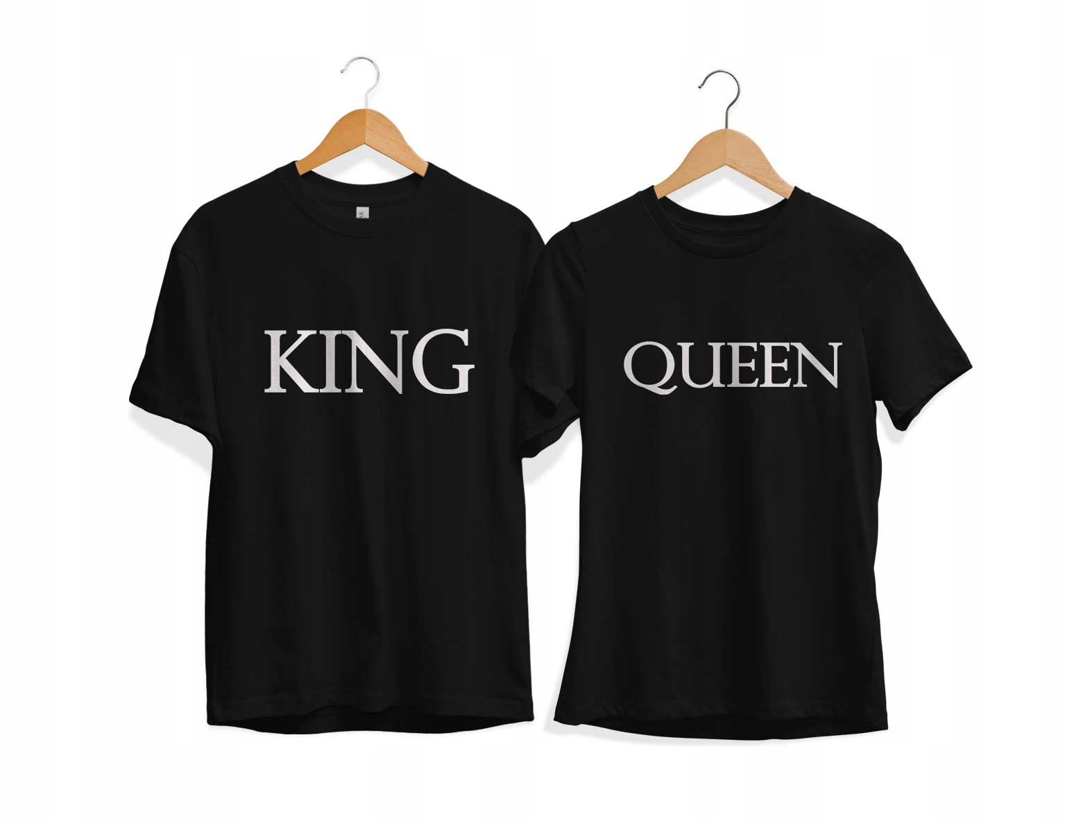 

Zestaw Koszulek King Queen Ślub Rocznica Prezent
