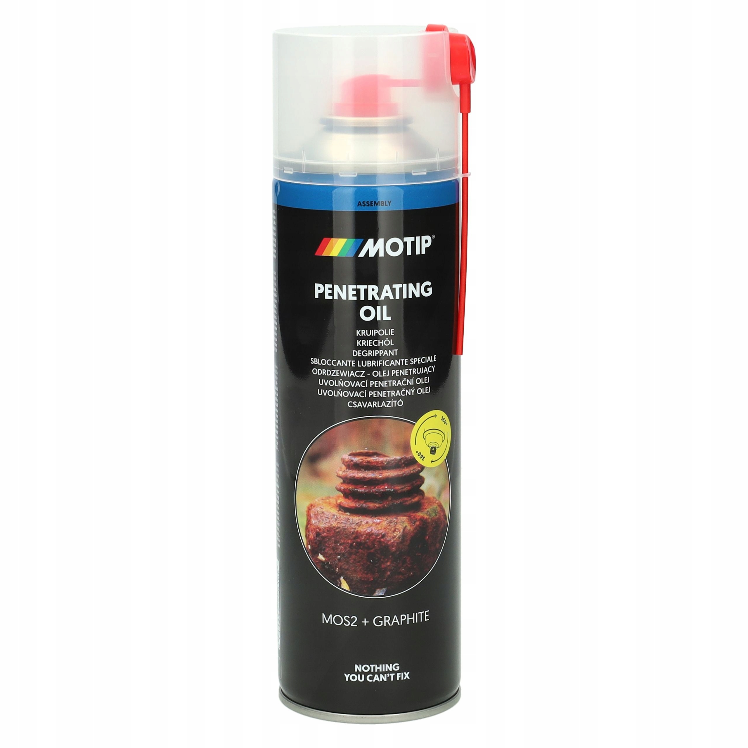Odrdzewniacz w Sprayu Motip 090303 Grafit 500ml