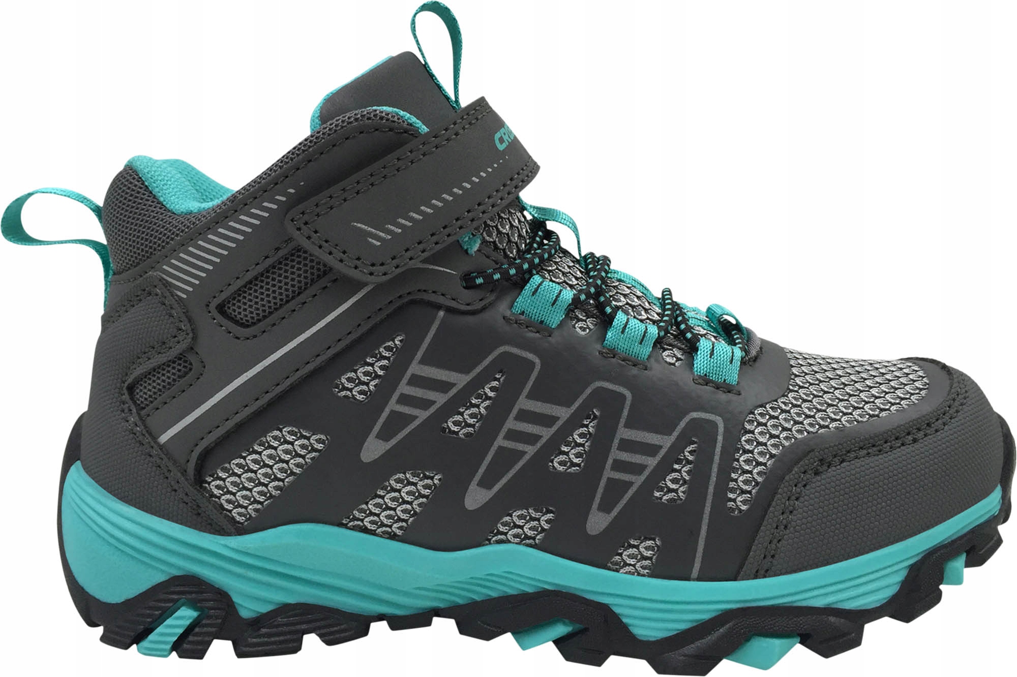 Crossroad Dusty MID Buty Sportowe Dziecięce Wysokie Szare Rzepy Rozm. 31