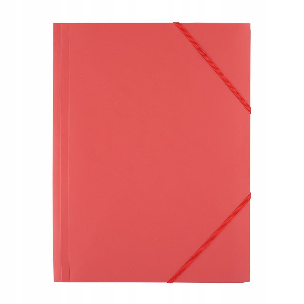 

Teczka z gumką D.Rect plastikowa A4 czerwona