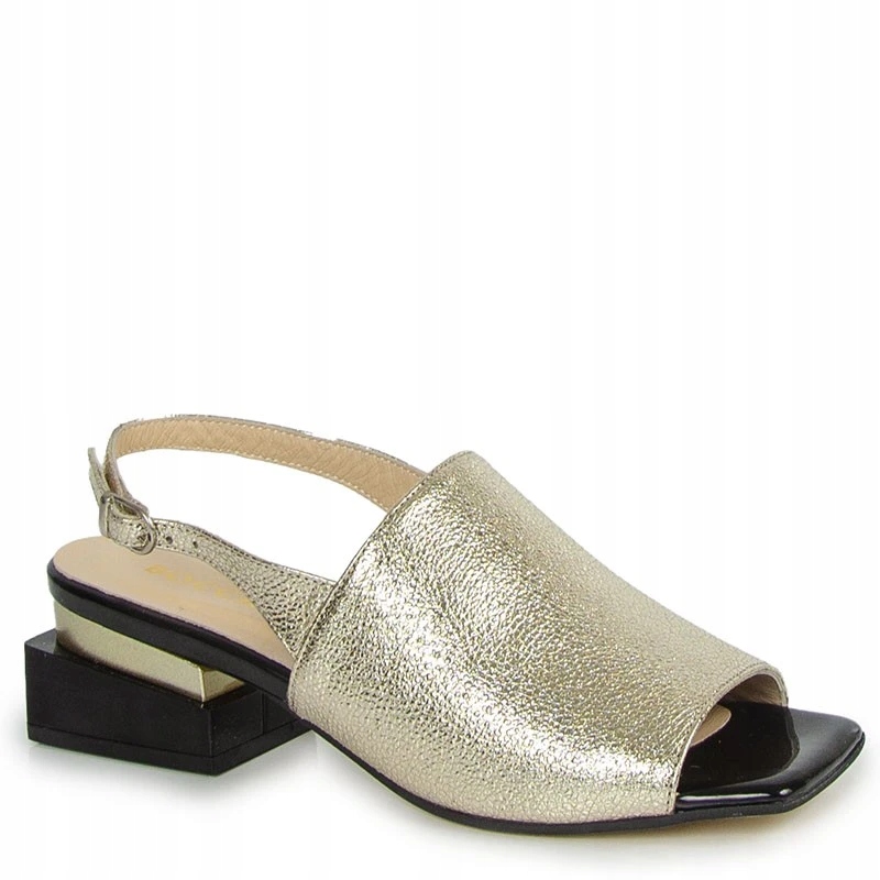 Boccato 335.5042 Kožené Sandály Kostka Zlaté 41