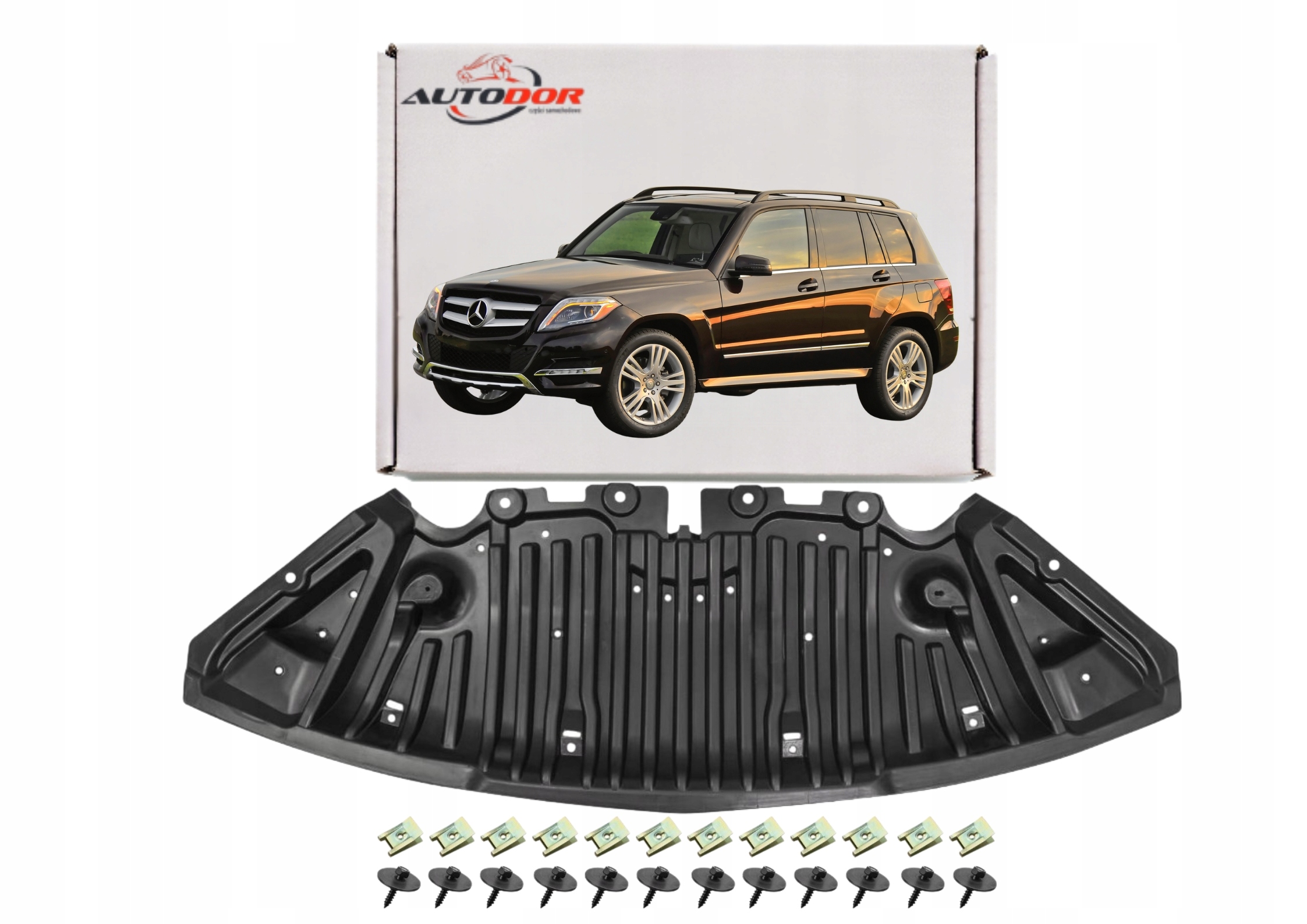 Mercedes Glk X204 2008-16 Deska Krytka Pod Nárazník Přední+špičky A2045201523