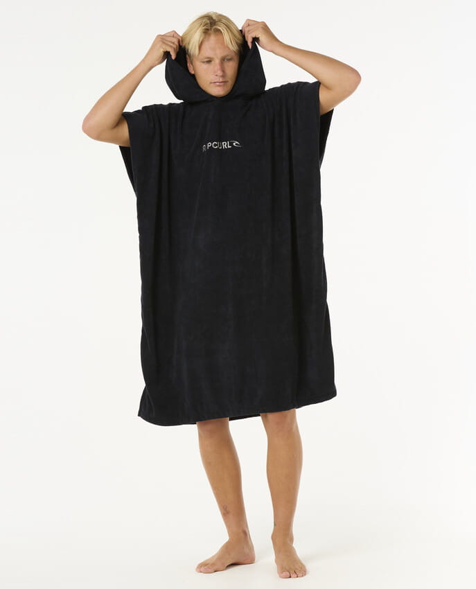 Poncho Rip Curl 2025 Brand Hooded Towel Černošedá O/s