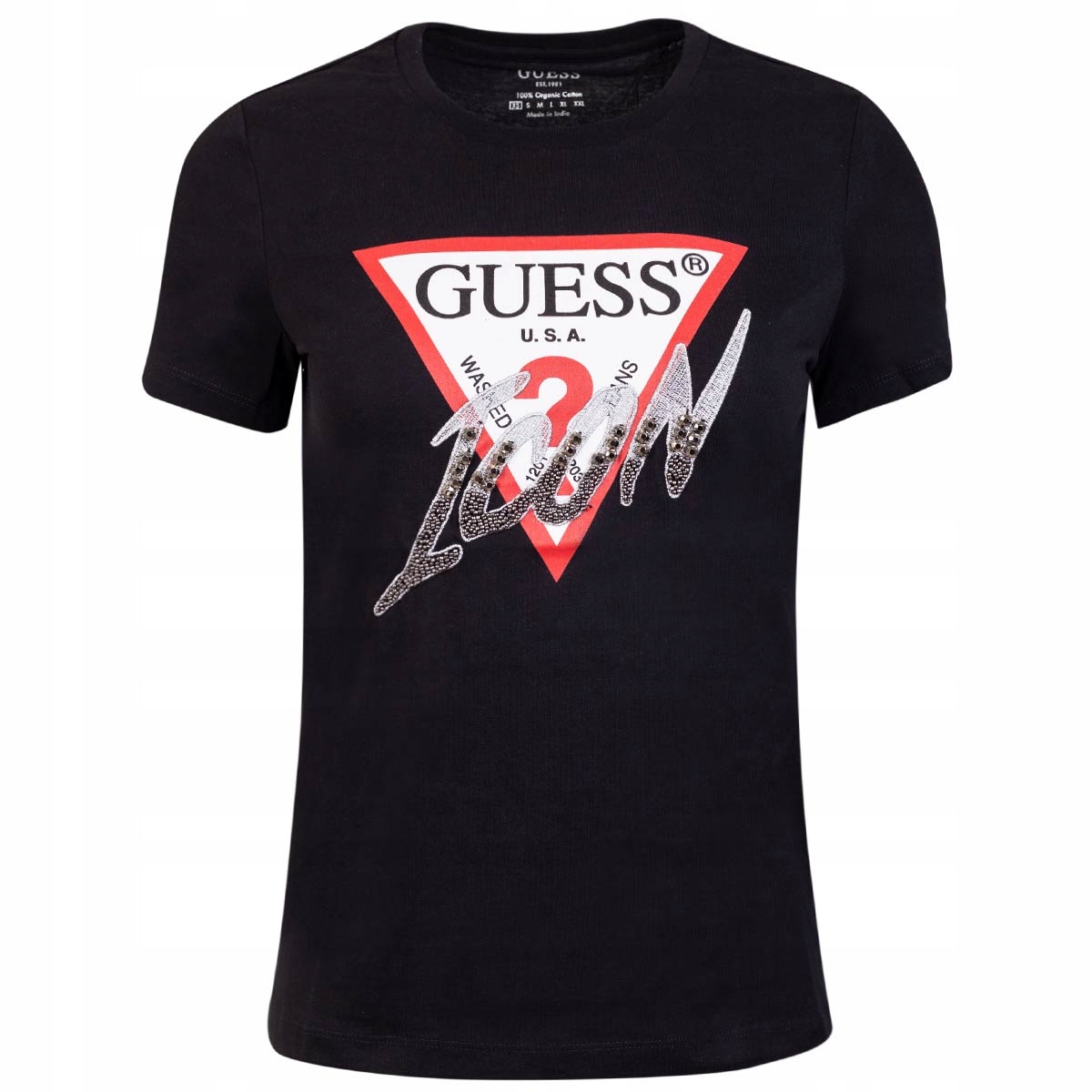 Guess Tričko Dámské Tričko Icon Tee Black vel.