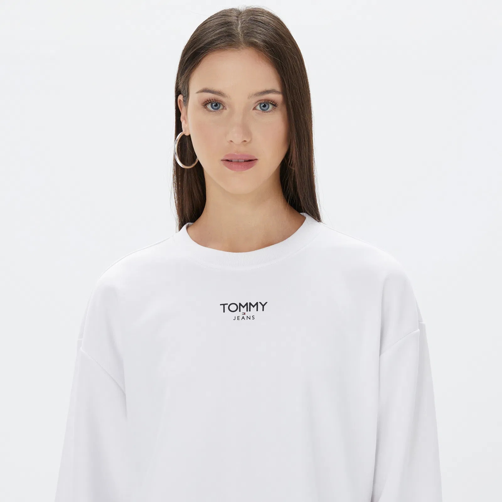Mikina bez kapuce Tommy Hilfiger Xxs Bílá