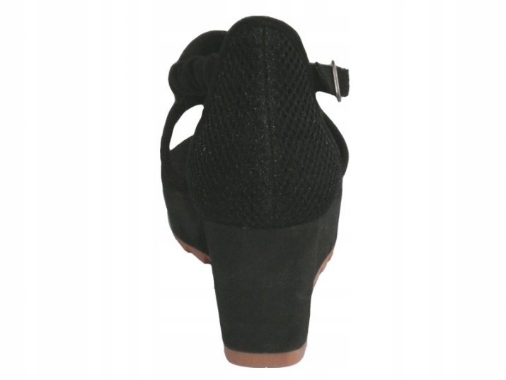 SANDAŁY KOTURN MOS ANNA WEDGE 121003 BLACK - 38 Rozmiar 38