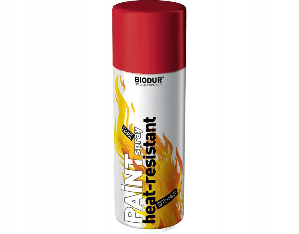 

Spray farba Na Wysokie Temperatury Biodur Czerwony