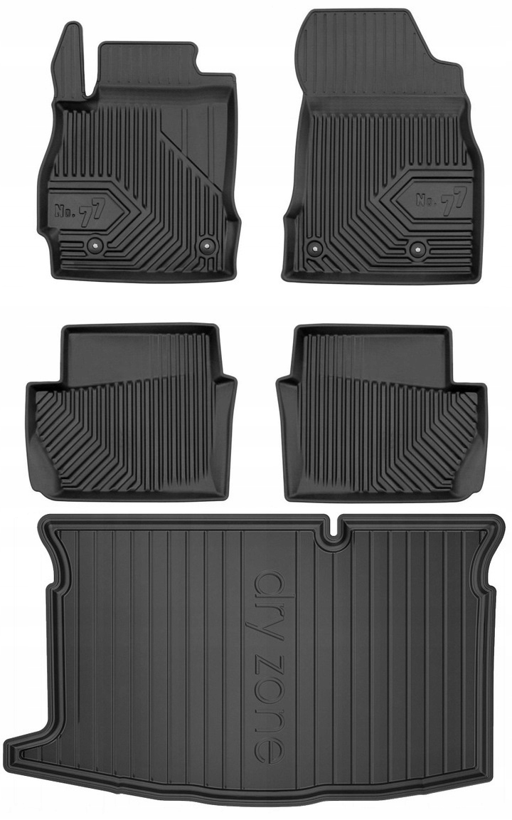 Set 77 Koberce a rohože Mazda 2 2 Hatchback 2007-2014