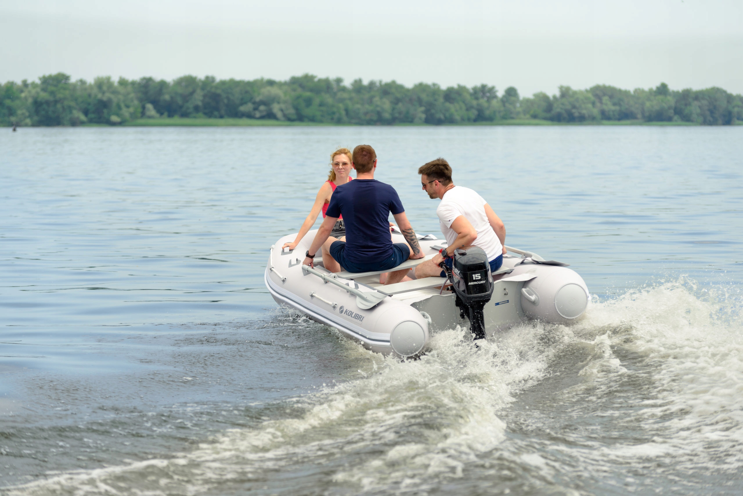 PONTON ŁÓDŹ KOLIBRI KM-270DXL ALUMINIUM Długość 270 cm