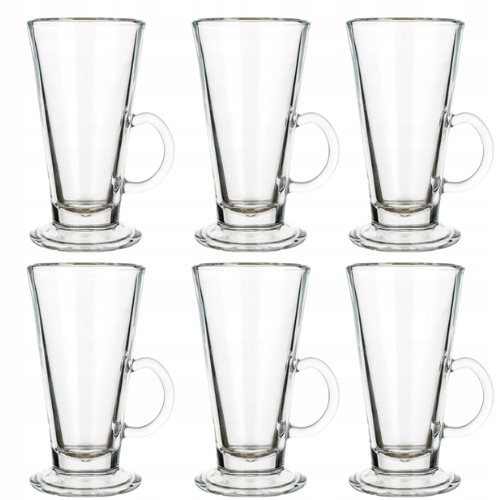 

Szklanki do latte z uchem Wysokie 14,8cm 260ml x6