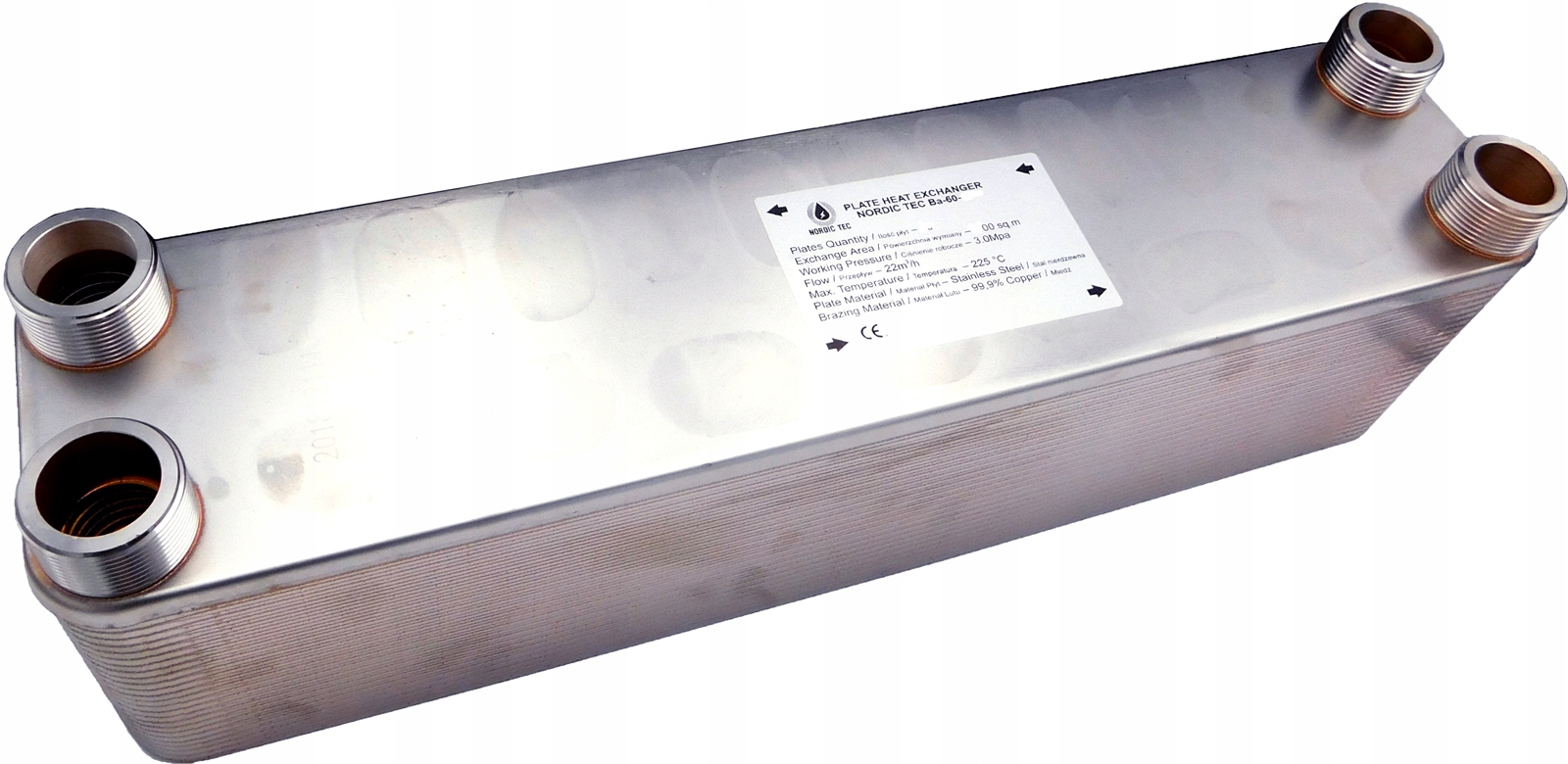 Výměník tepla Nordic 310 kW 80-deskový 1 1/2