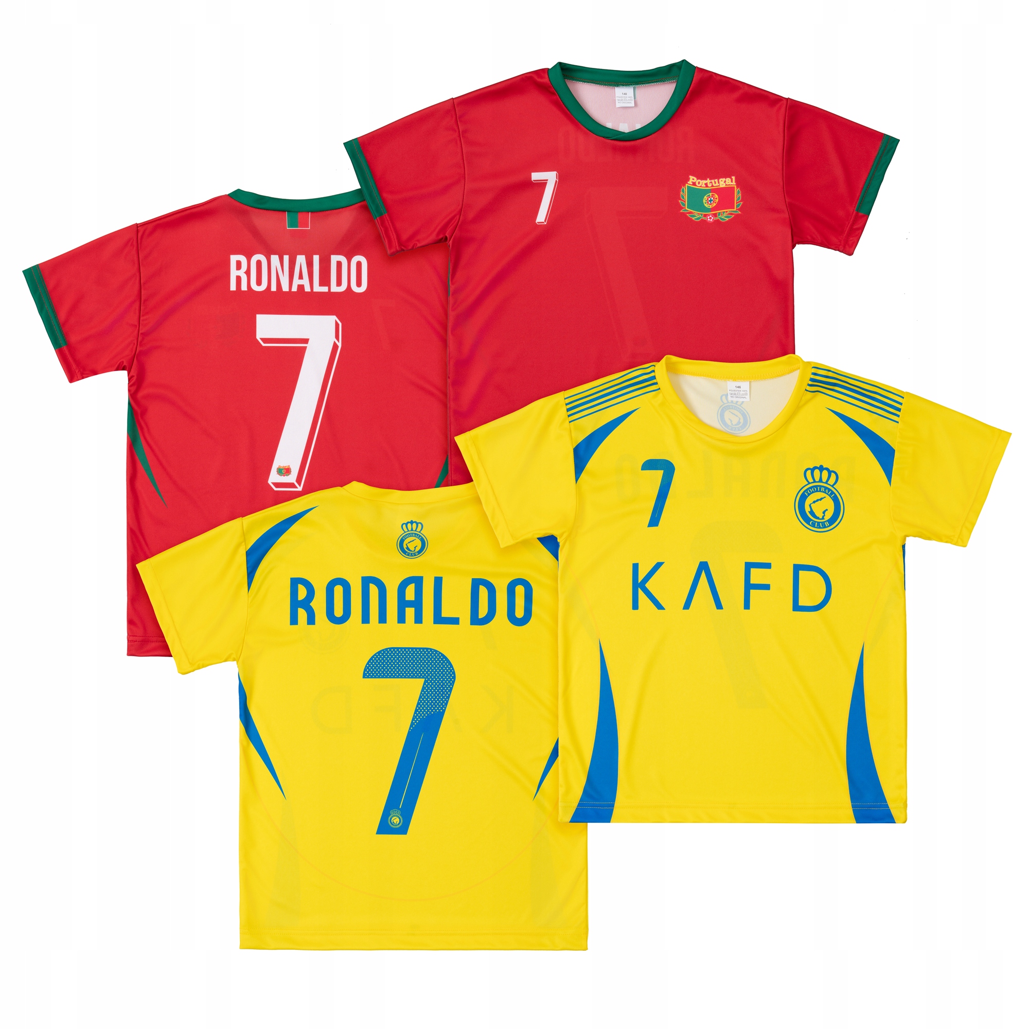 Koszulki piłkarskie Ronaldo Al Nassr i Portugalia rozm.160