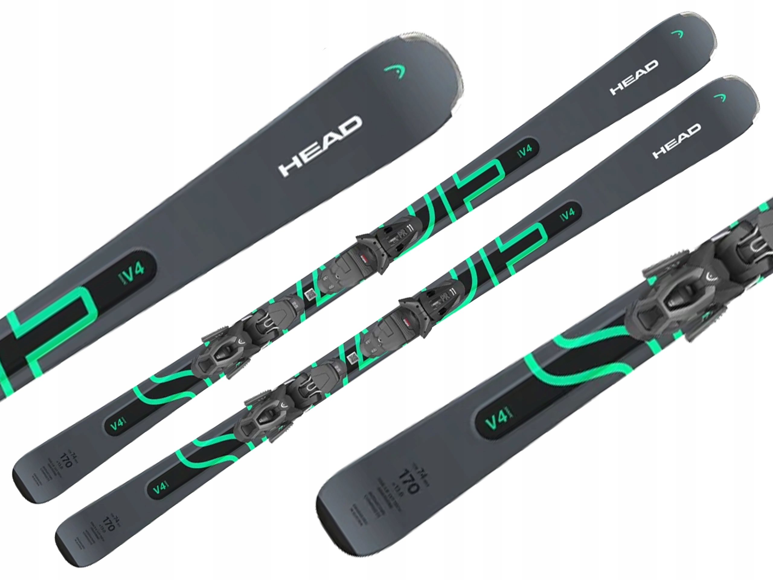 Narty Head Shape V4 Performance wiązania PR11 Gw 170cm