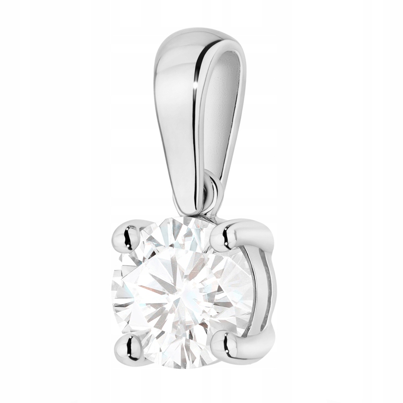Piękna Złota Zawieszka pr. 585 z Masywnym Diamentem 1,00ct 14k Pudełko