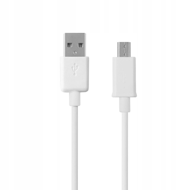 

Kabel Reverse USB/micro 80 cm wtyk 8 mm biały bulk