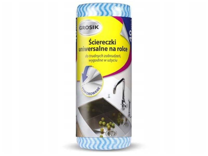 

Grosik Ściereczki Uniwersalne Na Rolce Kolor X 40