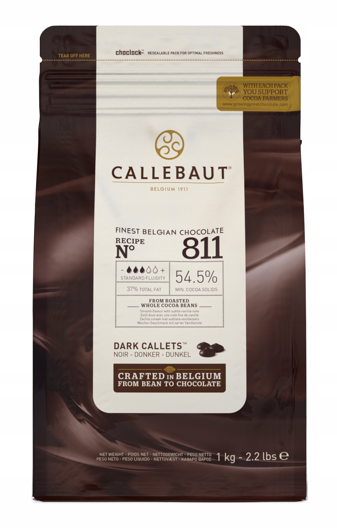 Barry Callebaut belgická čokoláda na pitie tmavá horká 811 54% | 1kg