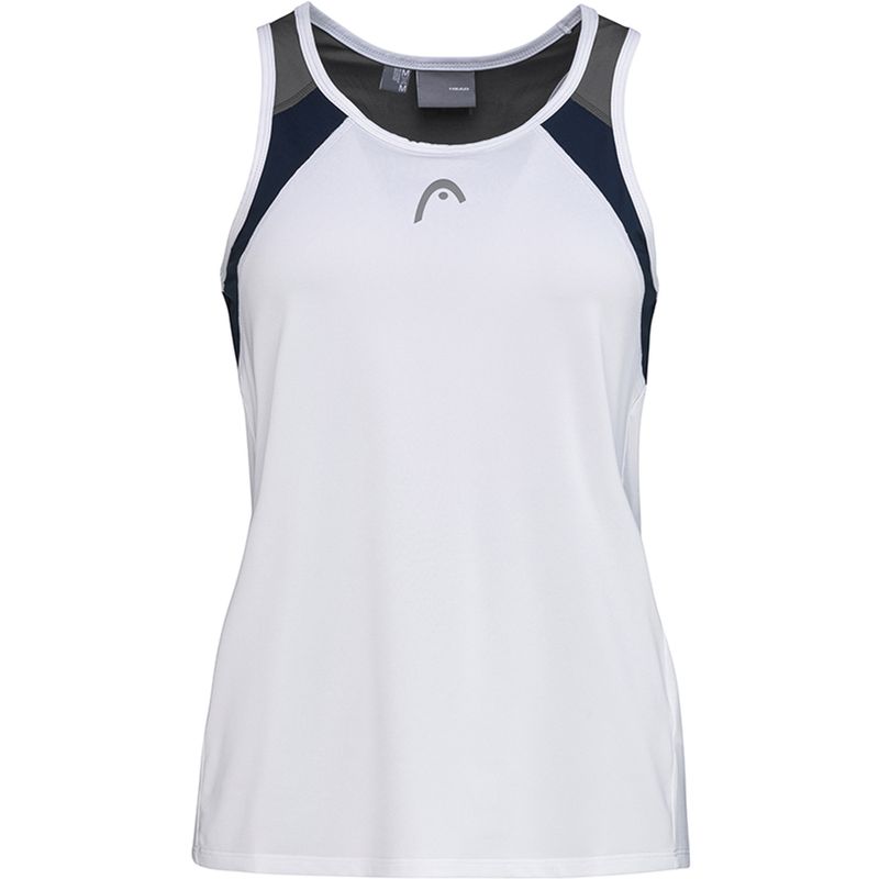 Dívčí Tričko Head Club Tank Top Girl 2022 White/dark Blue 128