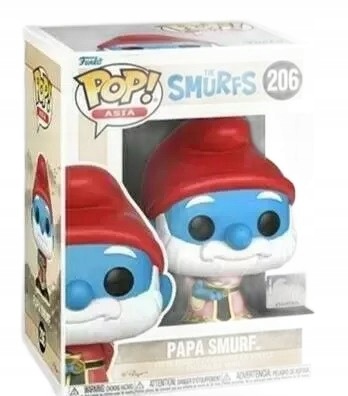 Figurka kolekcjonerska Funko Pop! Asia The Smurfs Papa Smurf Ex 206