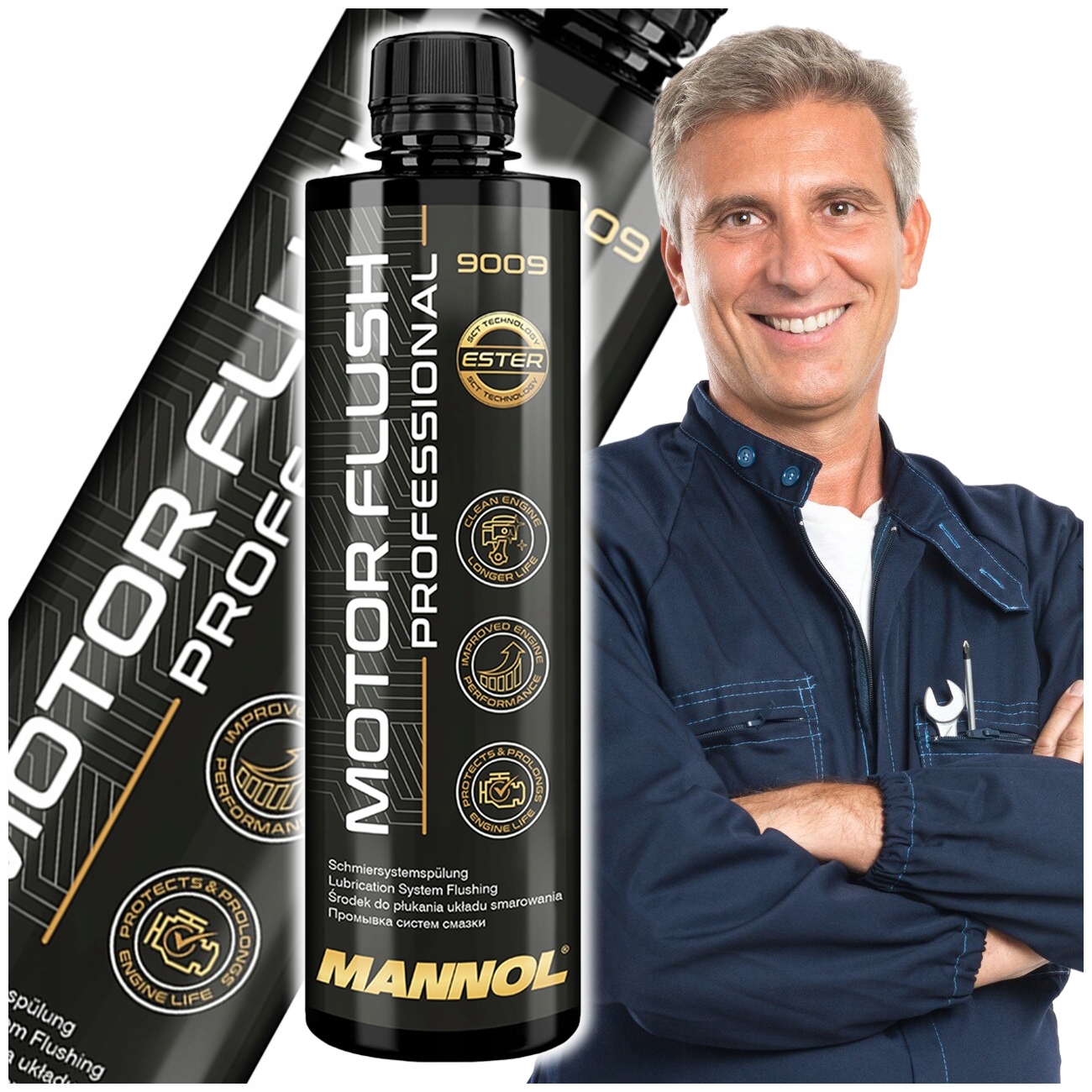 Płukanka Do Silnika Motor Flush Professional 9009 Mannol 450 ml