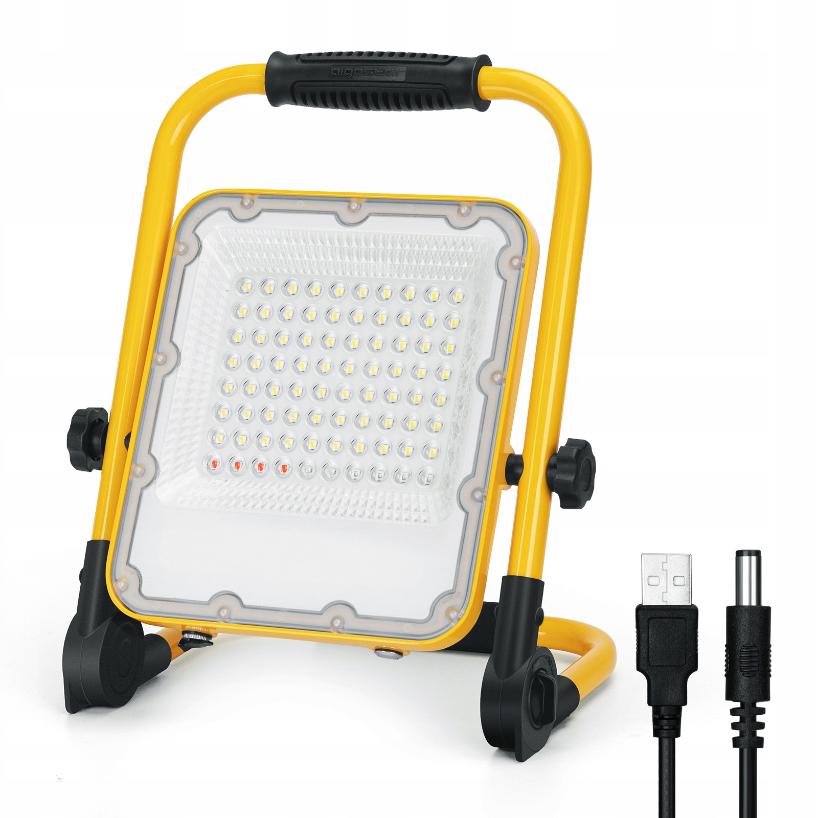 Halogenový Led reflektor Akumulátorový Stavební 50W 6500K pracovní, přenosný
